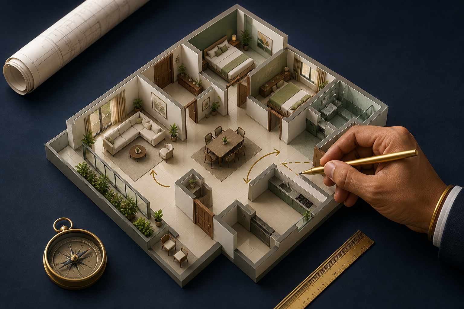Floor plan layout for home or office Vastu assessment